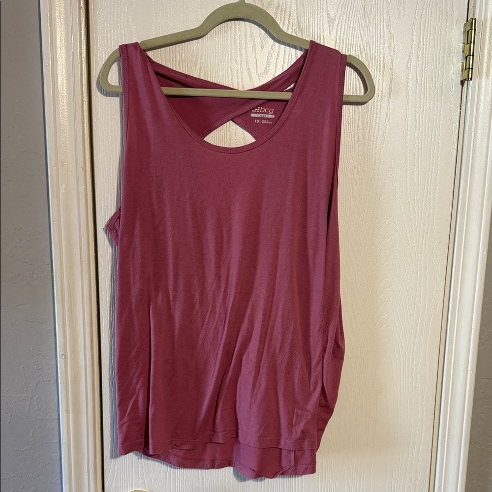 BCG Women's Pink Tank Top